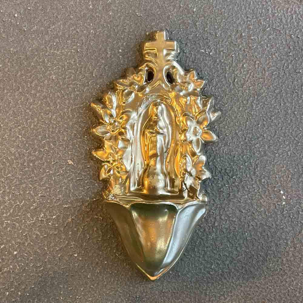 Bénitier en cire – Doré