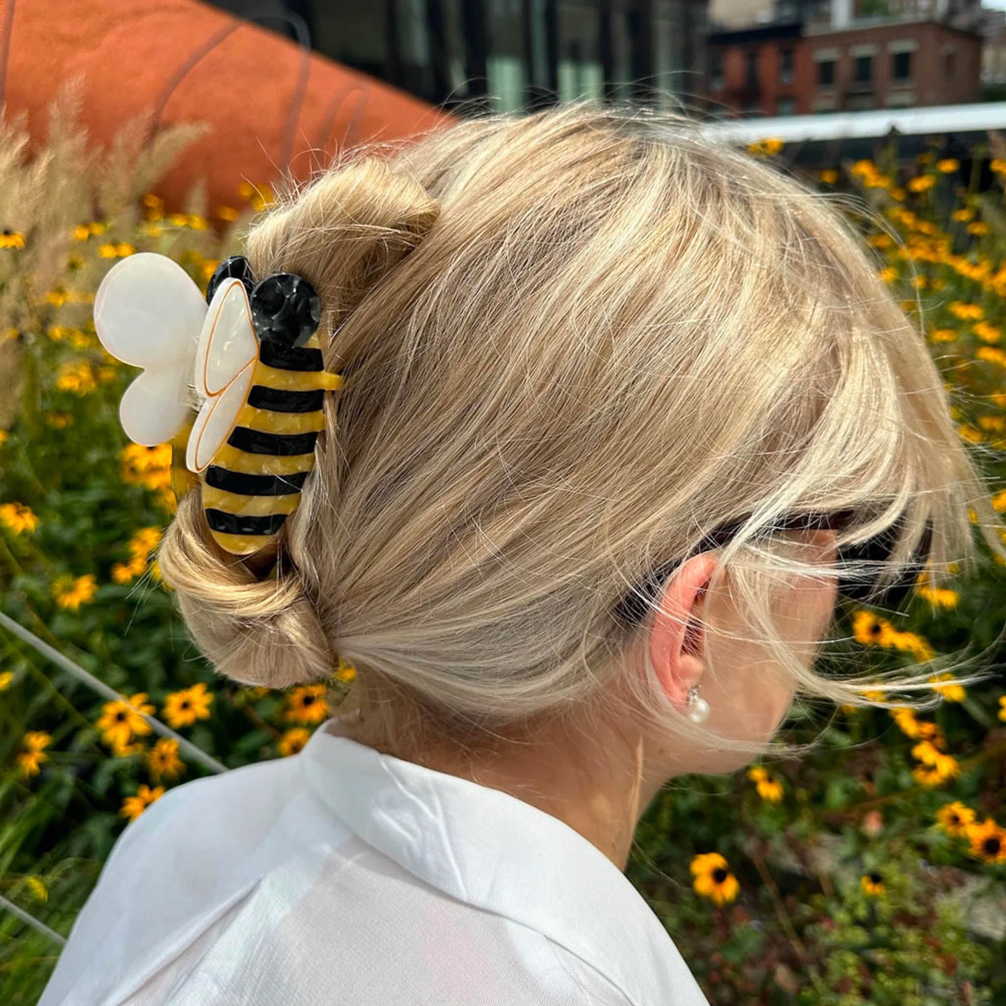 Pince à Cheveux En Forme D'Abeille - Tendance, 8 Ou 10 Cm, PVC, Pour Femme, Usage Quotidien Ou Fête